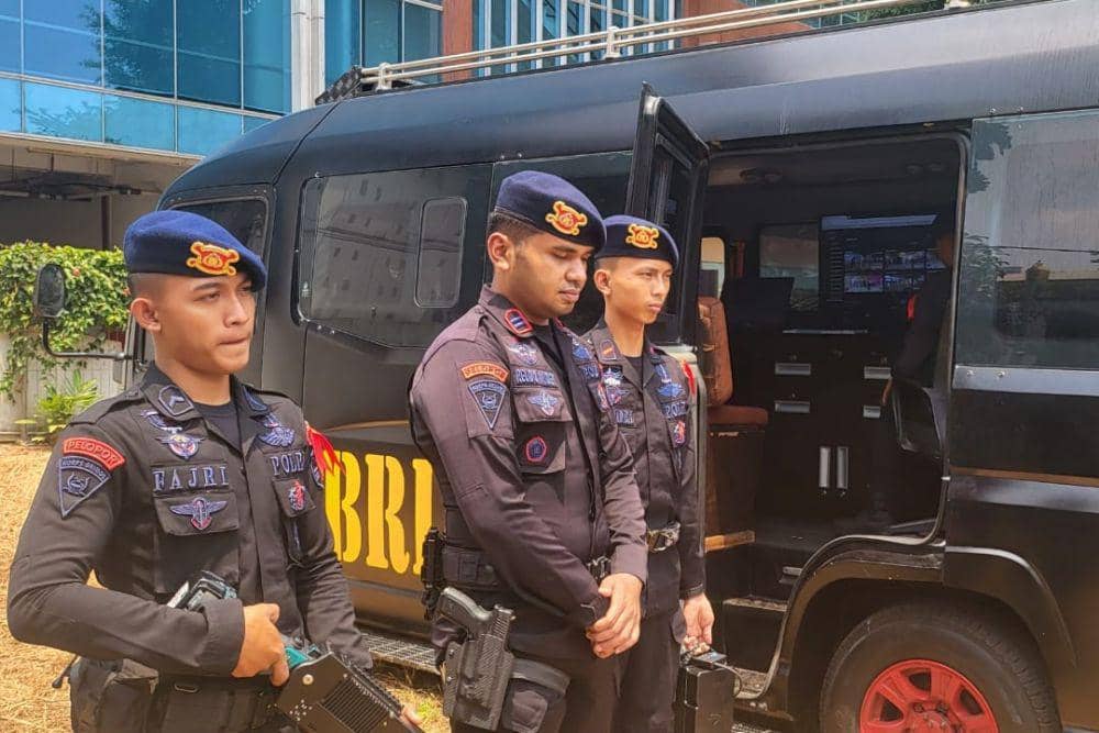 Ilustrasi pengamanan gereja. (dok. Humas Polri)