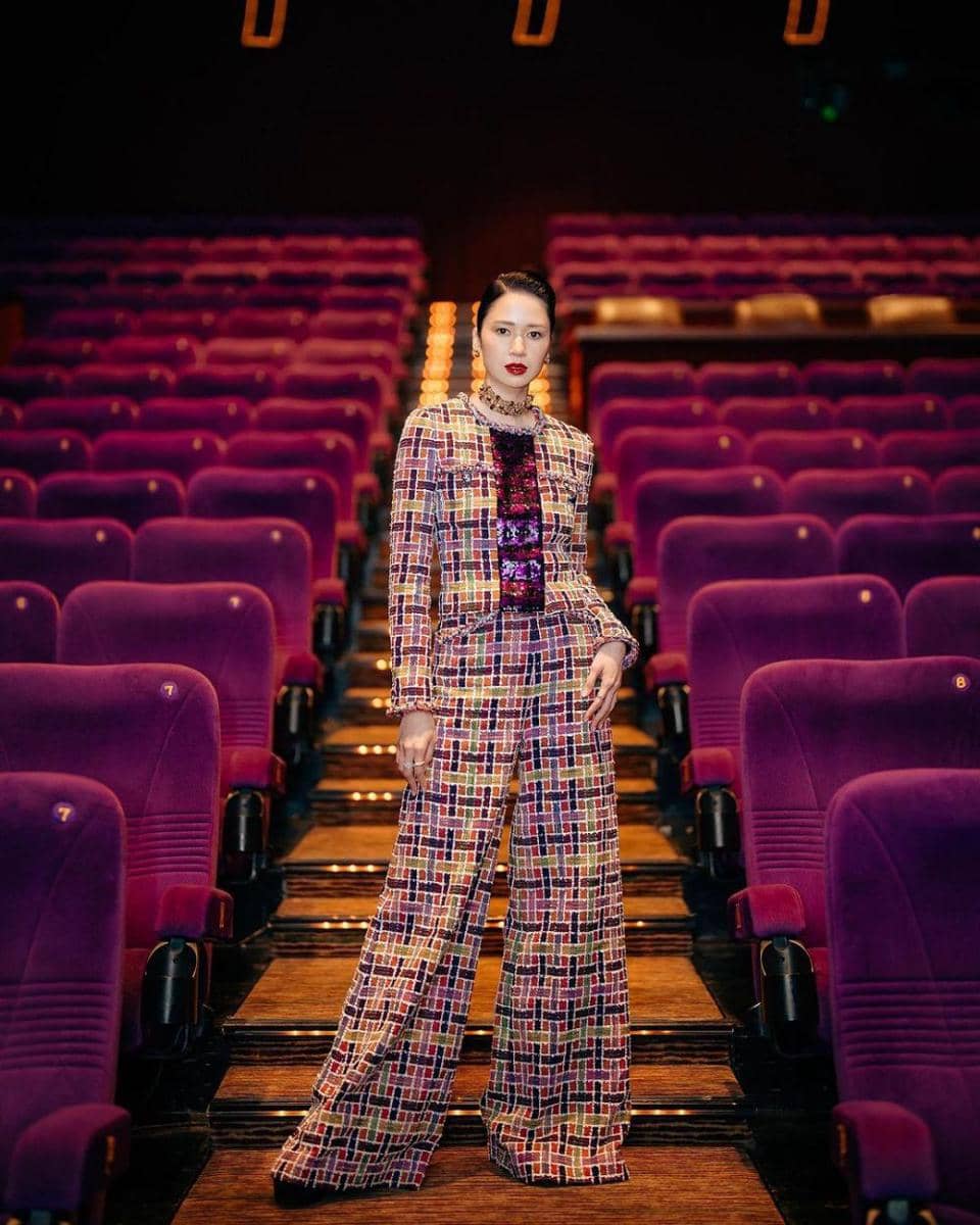 Gaya artis di Gala Premiere Film 'Sleep Call'. (instagram.com/dianita_tiastuti)