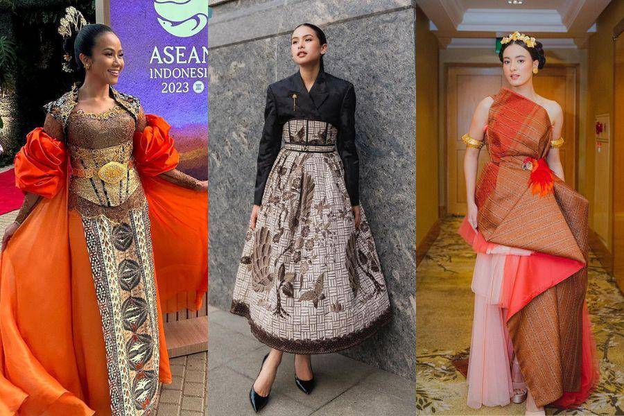 Gaya artis di KTT ASEAN. (instagram.com/yurayunita / instagram.com/maudyayunda / instagram.com/andienaisyah)