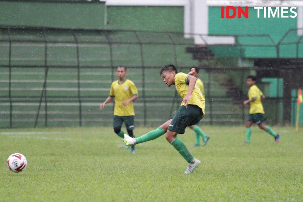Ahmad Fadzli Harahap siswa Academy Kwarta yang dipanggil Timnas U-17 untuk TC di Jakarta (IDN Times/Doni Hermawan)