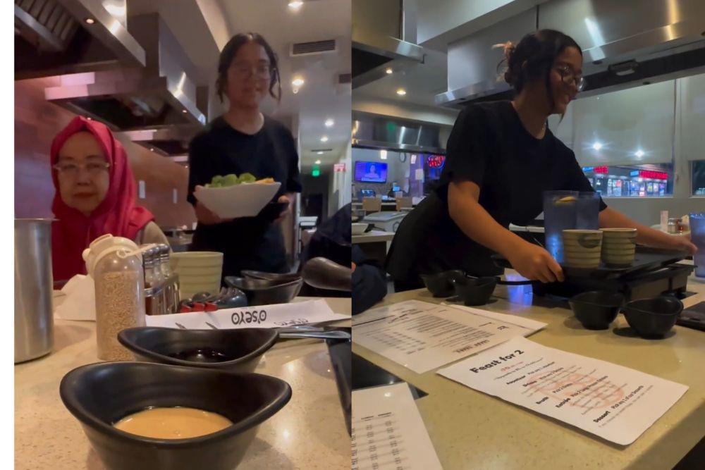 8 Potret Cinta Kuya Part Time di Restoran, Bikin Mama Papanya Bangga