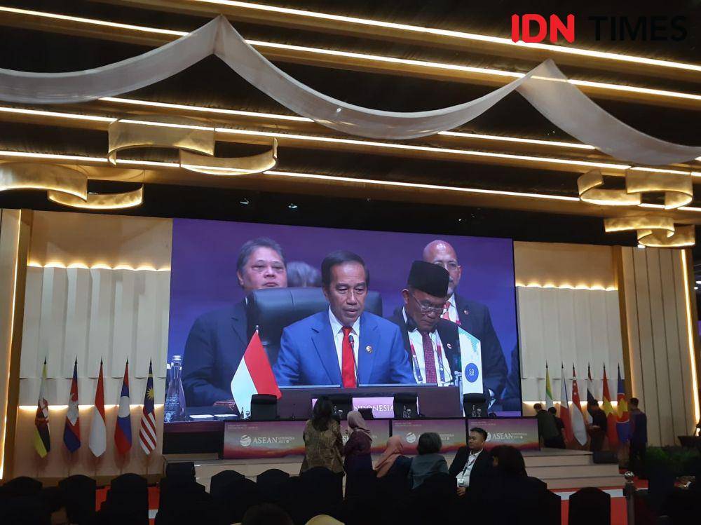 Presiden Joko Widodo membuka KTT ASEAN - Australia. (IDN Times/Sonya Michaella)