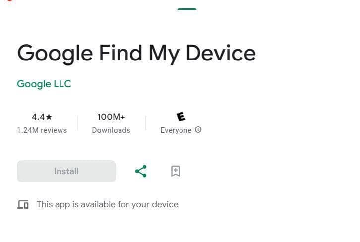 Google Find My Device
