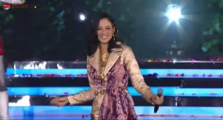 Penampilan Aurelie di KTT Asean (Youtube.com/Aurelie Moremans)