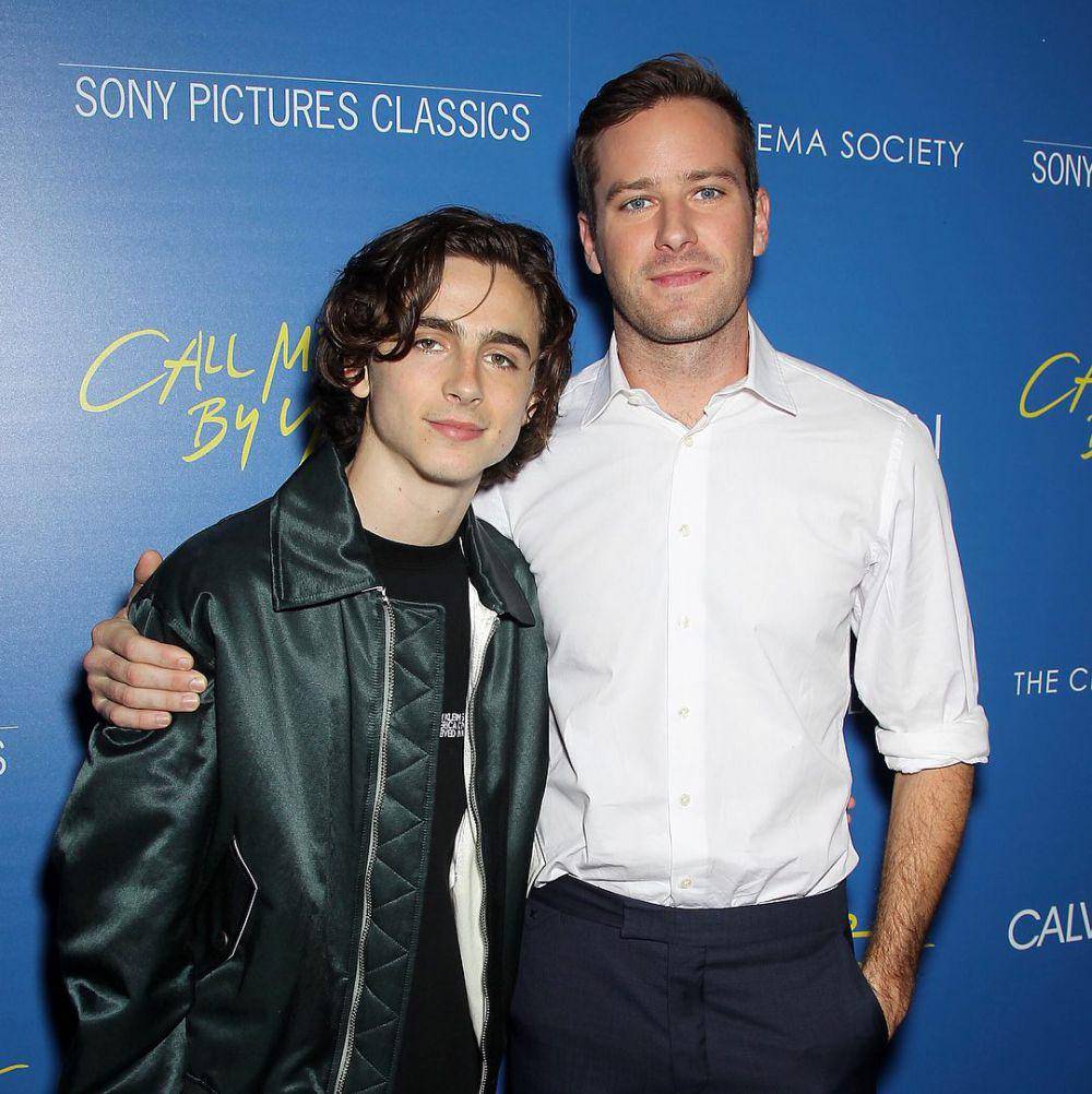 potret Timothee Chalamet bersama lawan mainnya Armie Hammer (instagram.com/cmbynfilm/)