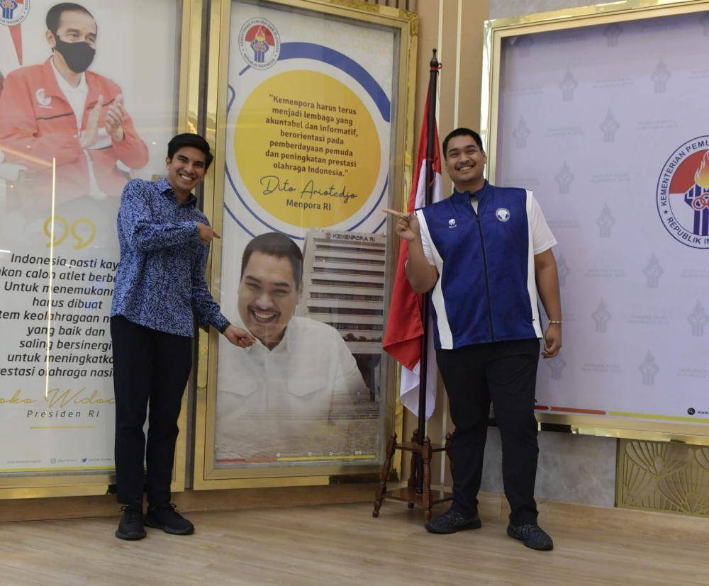 Menpora Dito bertemu Syed Saddiq. (Dok. Kemenpora)