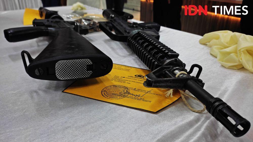 Polisi Terima 2 Senpi Sisa Konflik Aceh, Selama Ini Disimpan di Hutan