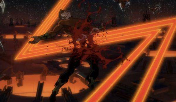 Darkseid membunuh Aquaman dengan brutal (dok. Warner Bros/Justice League Dark: Apokolips Wars)