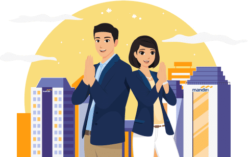ilustrasi bekerja di bank Mandiri (bankmandiri.co.id/)