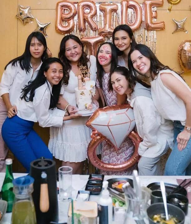 momen bridal shower Pamela Bowie (TikTok.com/secuilcinta96)