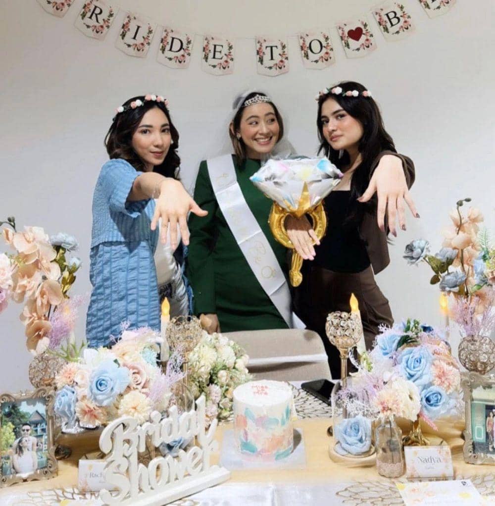 momen bridal shower Laura Theux (instagram.com/bridalshowerjakarta.id)
