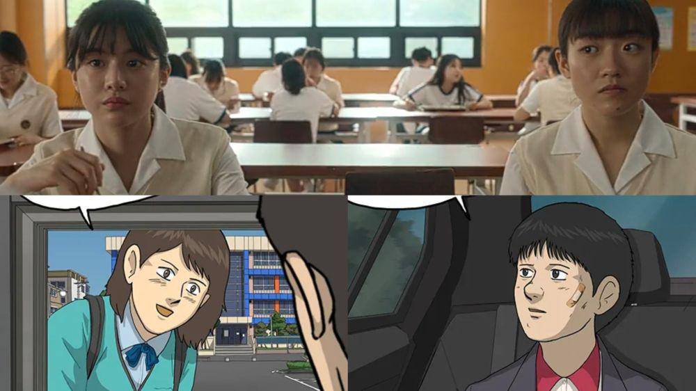 cuplikan Go Yoon Jung dan Shim Dal Gi di drakor Moving (dok. Disney+ Hotstar/Moving) | cuplikan karakter Jang Hui Soo dan Shin Hye Won di webtoon Bridge (dok. Kakao Webtoon/브릿지)