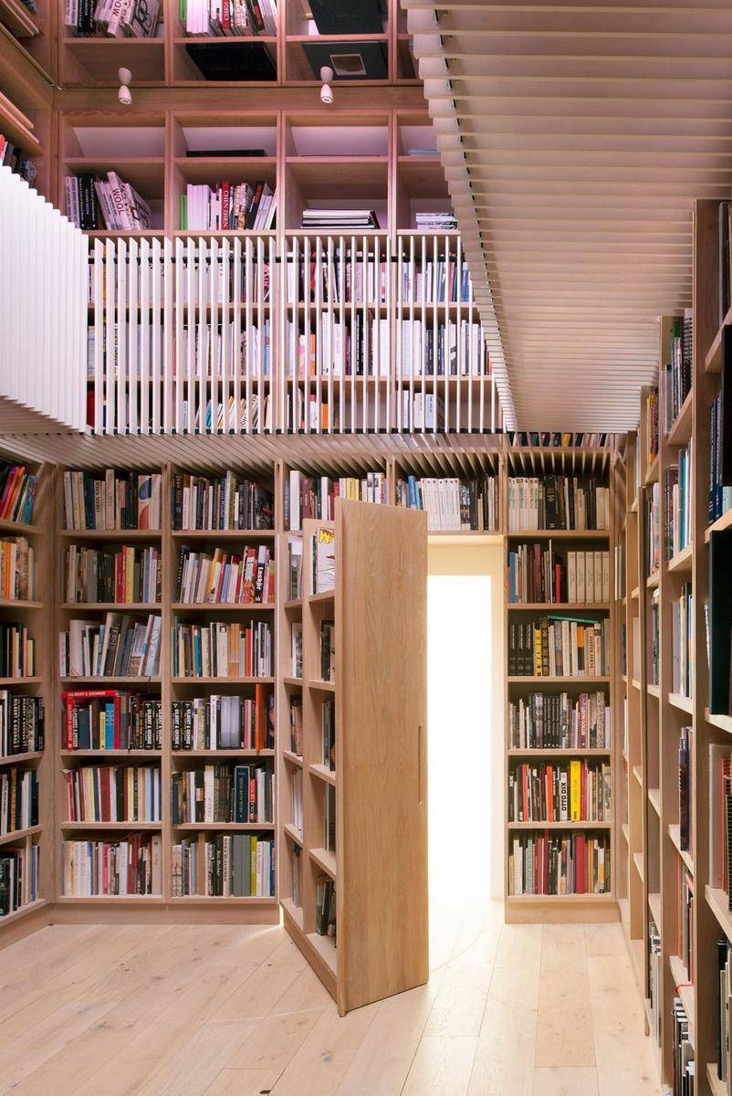 ilustrasi mini library (housebeautiful.com)