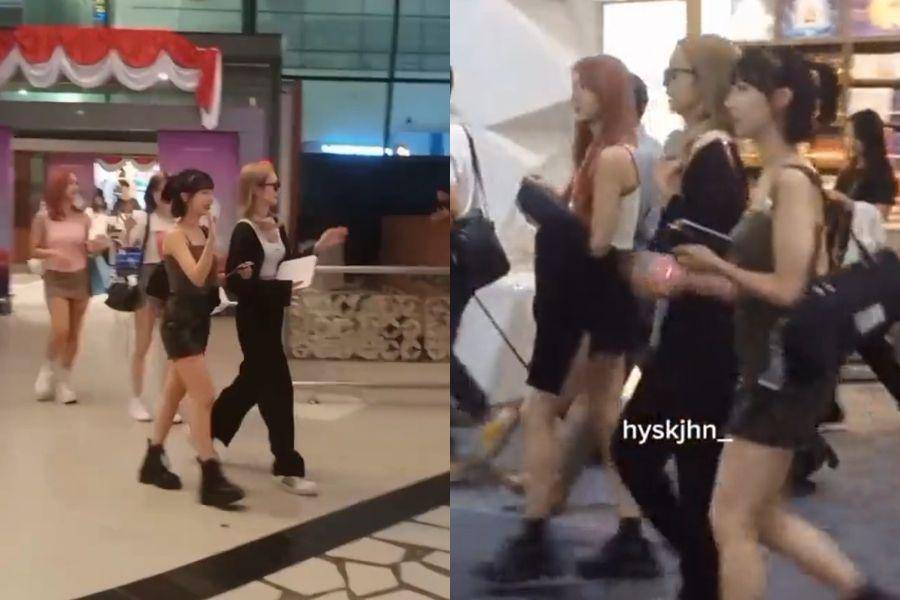 Kedatangan member Secret Number di Indonesia (twitter.com/hyskjhn_)