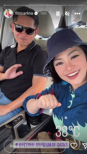 potret Fitri Carlina dan suami saat di Qatar (instagram.com/fitricarlina)