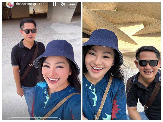 potret Fitri Carlina dan suami saat di Qatar (instagram.com/fitricarlina)