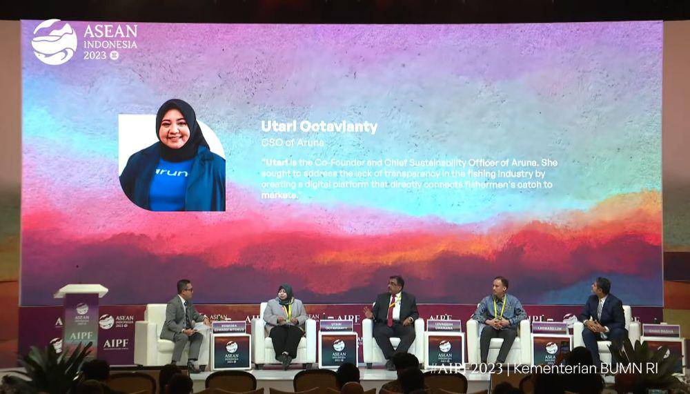 Sesi panel diskusi ASEAN-Indo-Pacific Forum (AIPF). (dok. Kementerian BUMN)