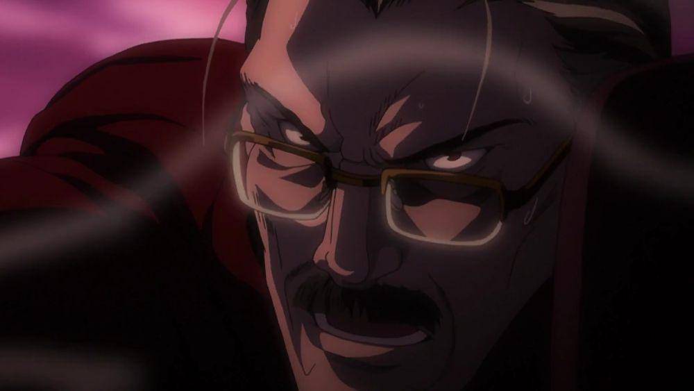 Soichiro menodongkan senjata ke arah Light.