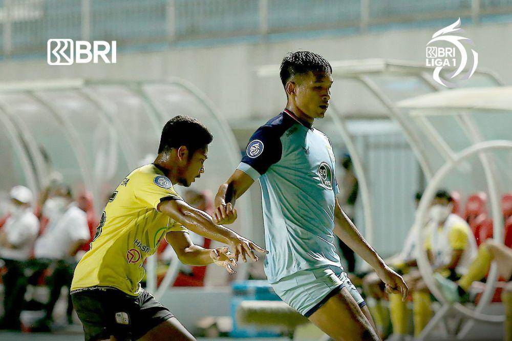 Persela Lamongan saat menghadapi Barito Putera pada 2021. (twitter.com/Liga1Match)