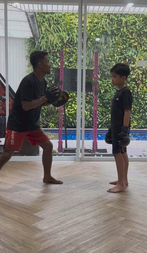 Rafathar latihan bela diri (Instagram.com/raffinagita1717)