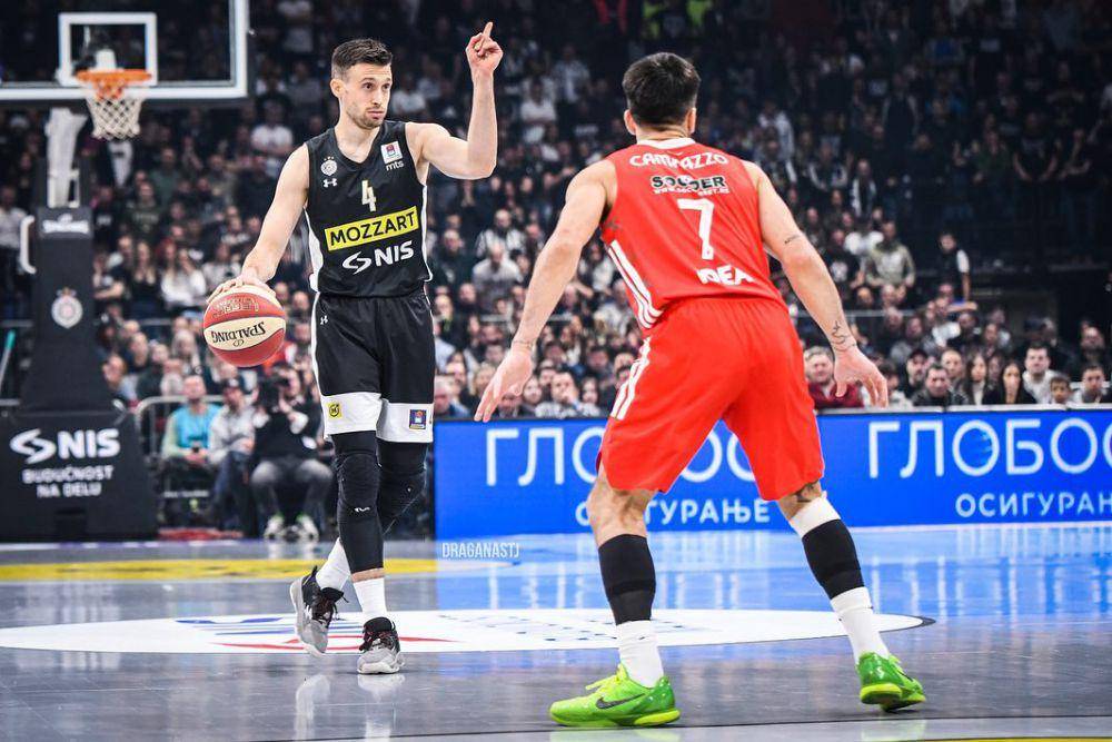 Aleksa Avramovic saat berseragam Partizan Belgrade. (fiba.basketball)