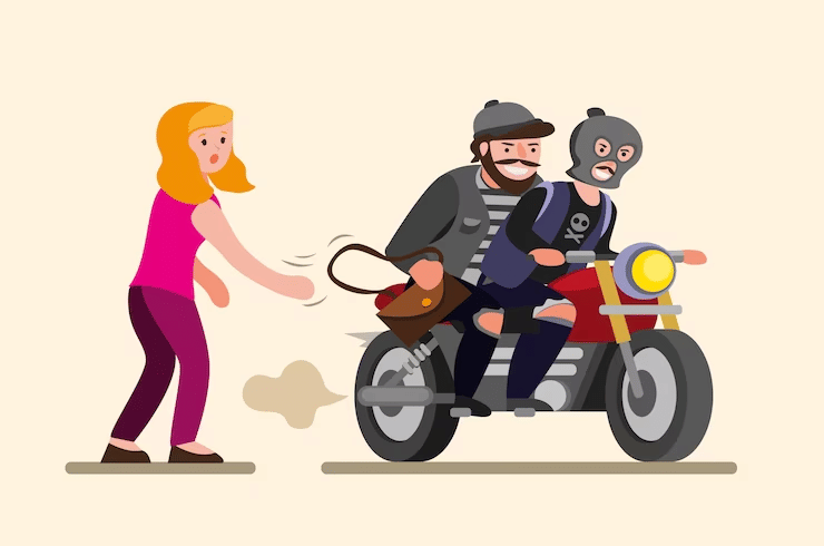 ilustrasi jambret, begal, perampok (freepik)