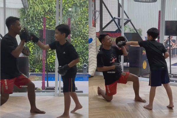 Usai Ditonjok, 7 Potret Rafathar Belajar Bela Diri sama Atlet MMA