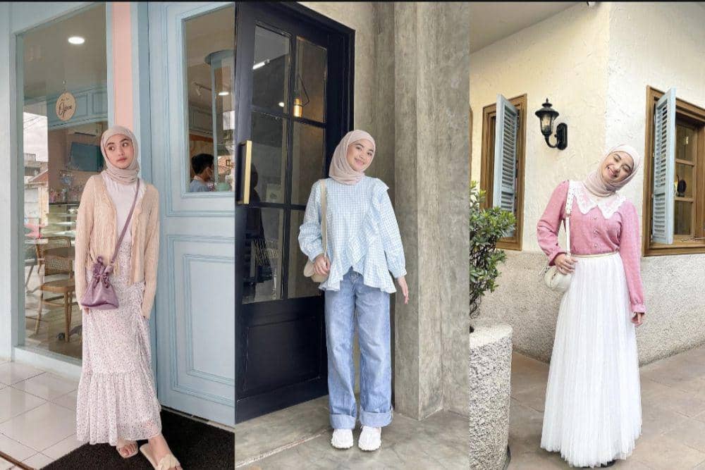 9 OOTD Korean Style ala Tania Dewi Nur Azmi, Stylish Abis!