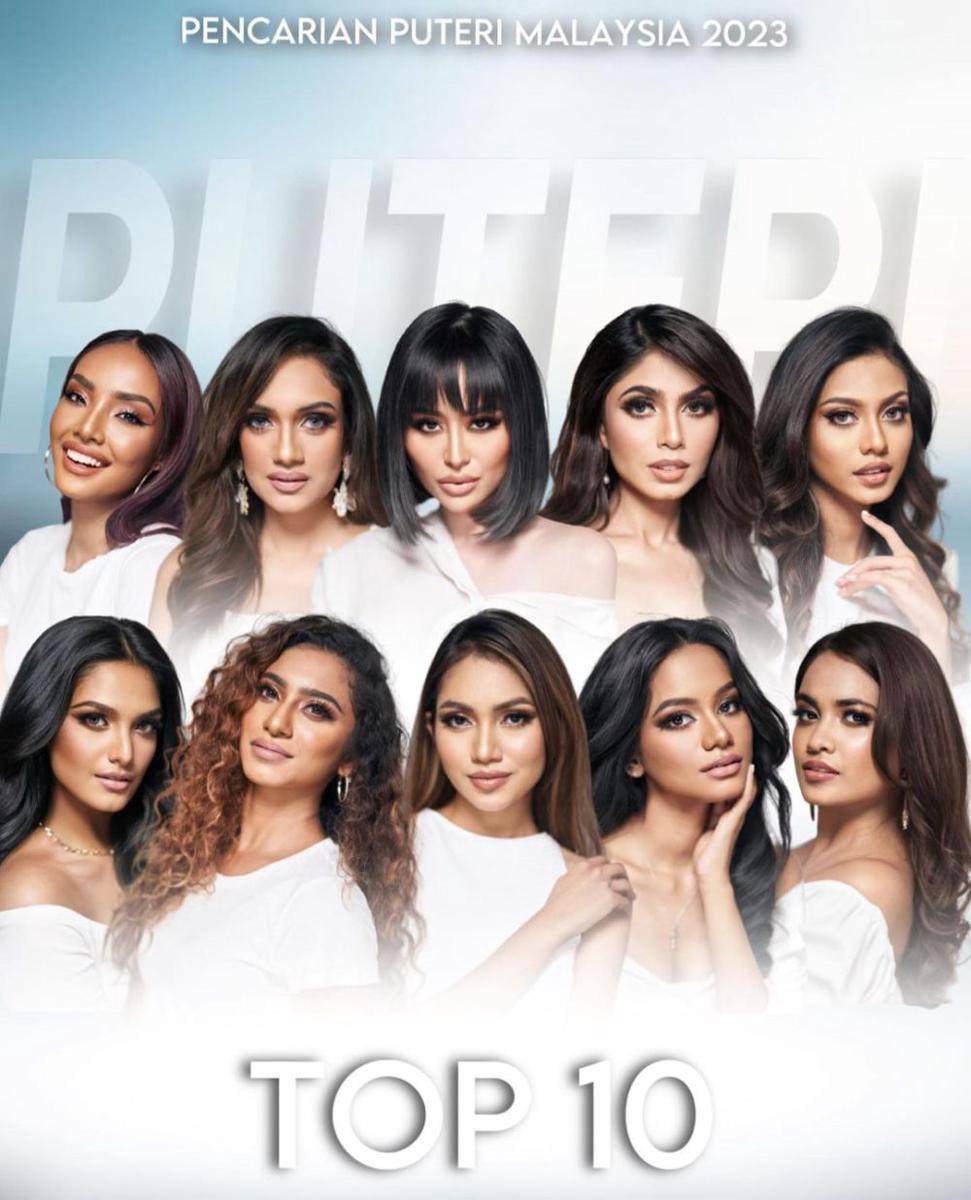 Top 10 Pencarian Puteri Malaysia 2023 (instagram.com/ratuwanitamalaya)