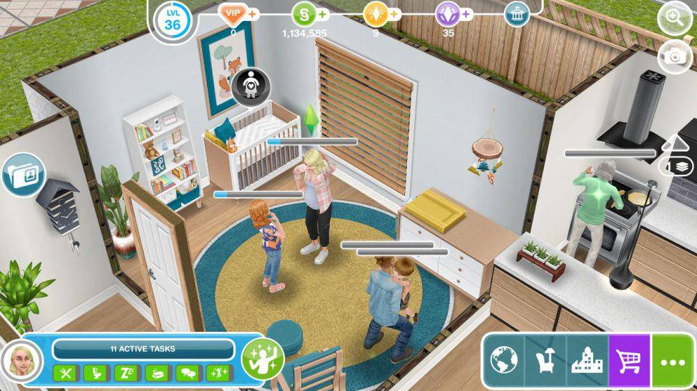 tampilan gameplay The Sims FreePlay (dok. EA Mobile/The Sims FreePlay)