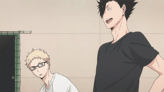 Tsukishima dan Kuroo (dok. Production I.G/ Haikyuu!!)