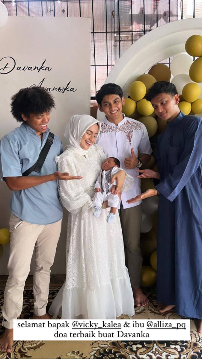 momen akikah anak pertama Vicky Kalea (instagram.com/zoulpandjoul)