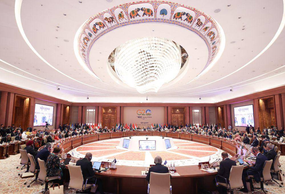 KTT G20 di New Delhi, India pada Sabtu (9/9/2023). (twitter.com/narendramodi)