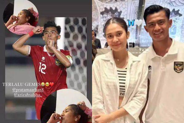 Azizah Salsha nonton Pratama Arhan tanding (instagram.com/yorikooangin_)