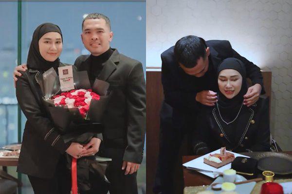 7 Potret Romantis Ultah Istri Putra Siregar, Dapat Kado Berlian