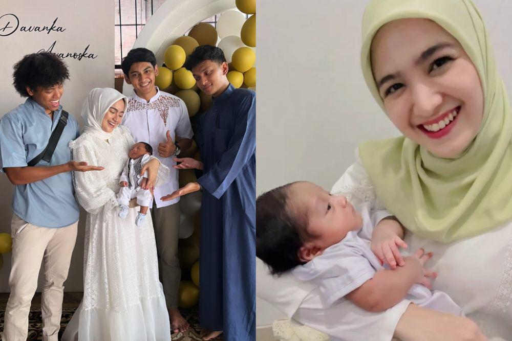 8 Momen Akikah Anak Pertama Vicky Kalea, Ada Cut Syifa!