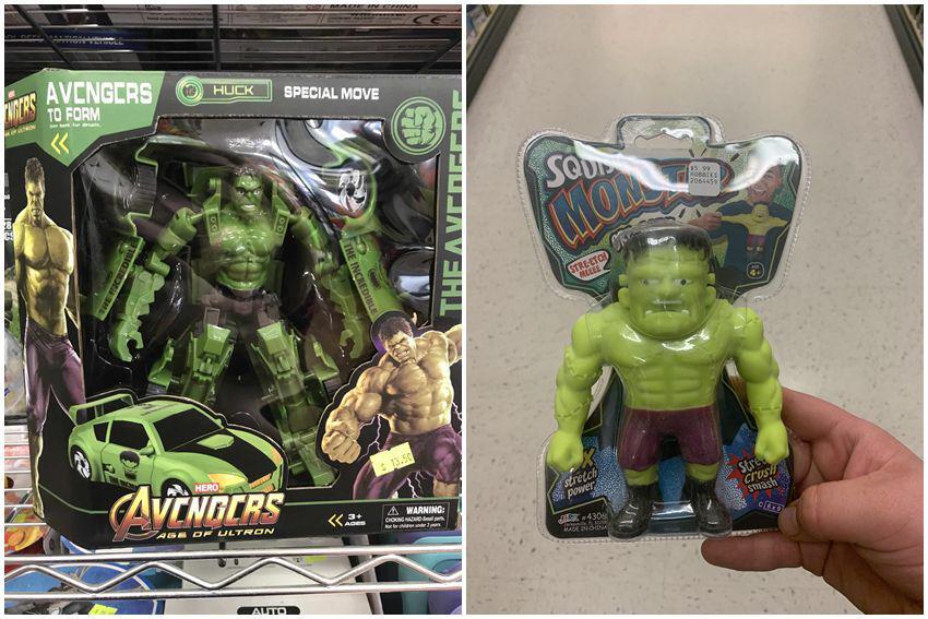 9 Potret Barang KW Hulk yang Digabung dengan Karakter Lain, Kacau!