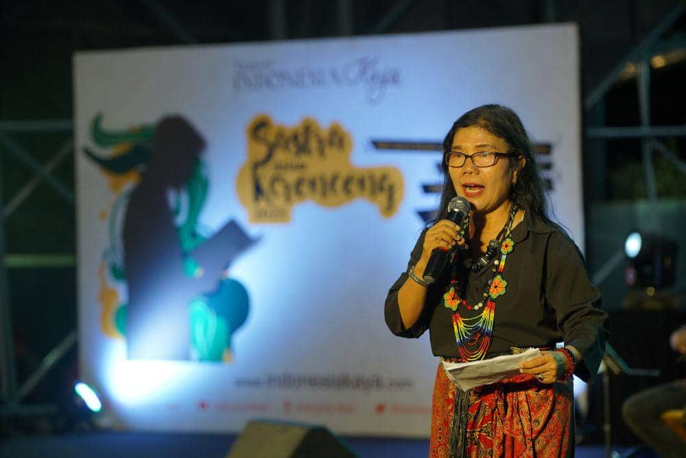 Komunitas Sastrawan Semarang menggelar acara Sastra Dalam Keroncong di Taman Indonesia Kaya, Kota Semarang, Sabtu (9/9/2023). (dok. Taman Indonesia Kaya)