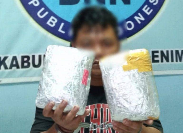 BNN Muara Enim Gagalkan Pengiriman Ganja Berkedok Obat Herbal