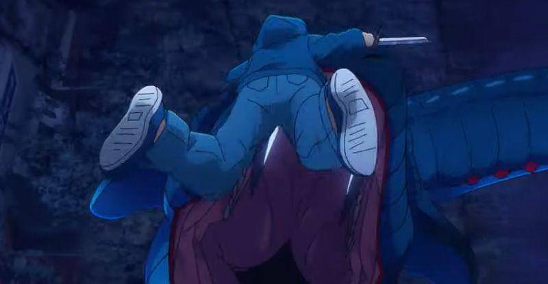 Jinwoo melawan Kasaka ( Dok.  Crunchyroll Collection / Solo Leveling )