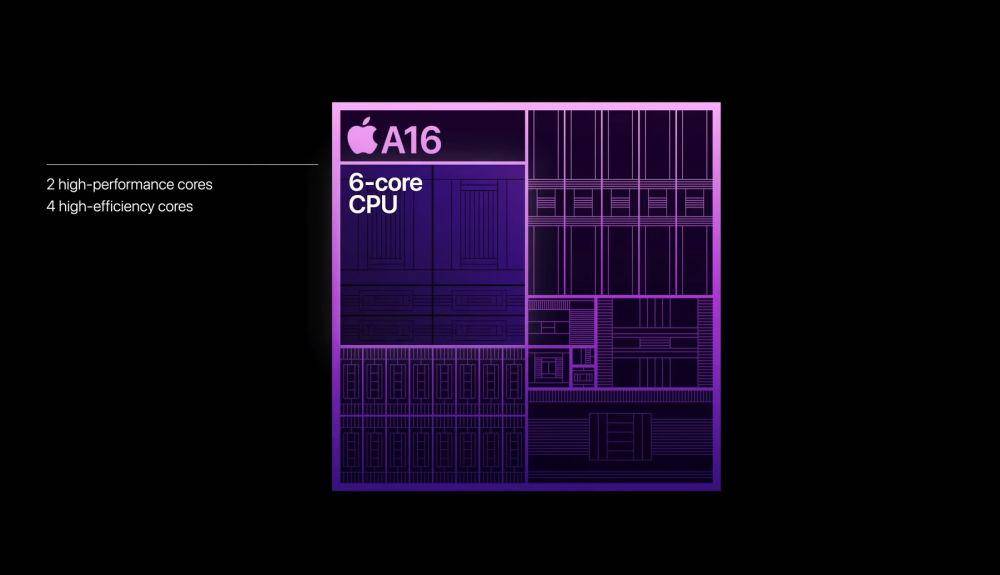 potret chipset Apple A16 Bionic (dok. youtube.com/Gary Explains)