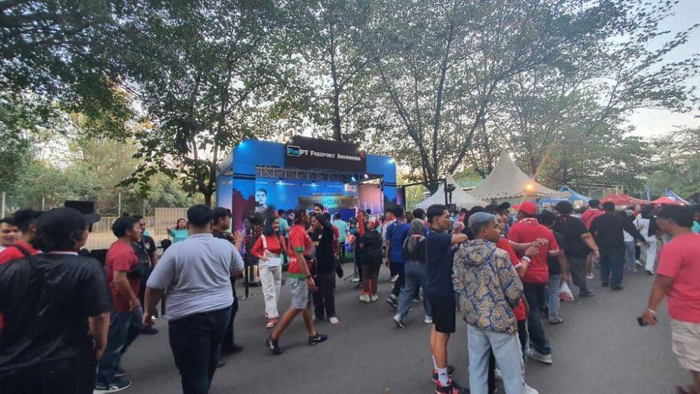 Both PT Freeport Indonesia di Stadion Manahan. (Dok/Istimewa)