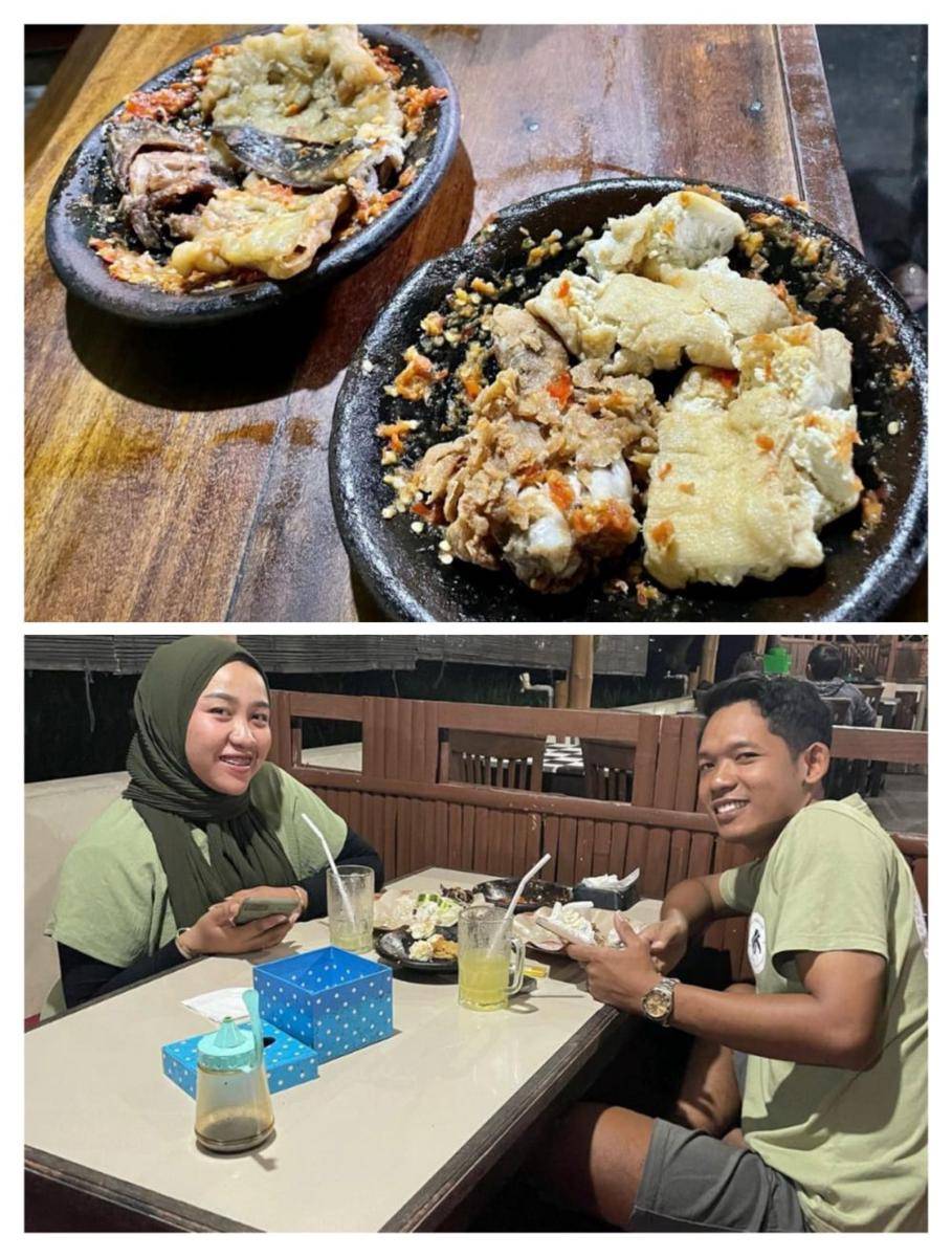 pengunjung menikmati hidangan. (Instagram.com/cobekmbokdjilah)