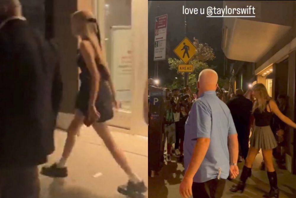 potret Rose Blackpink dan Taylor Swift ke luar studio yang sama (instagram.com/electriadystudios)
