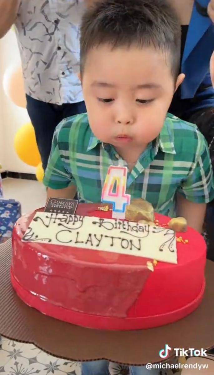 Ulang tahun Clayton (Tiktok.com/michaelrendyw)