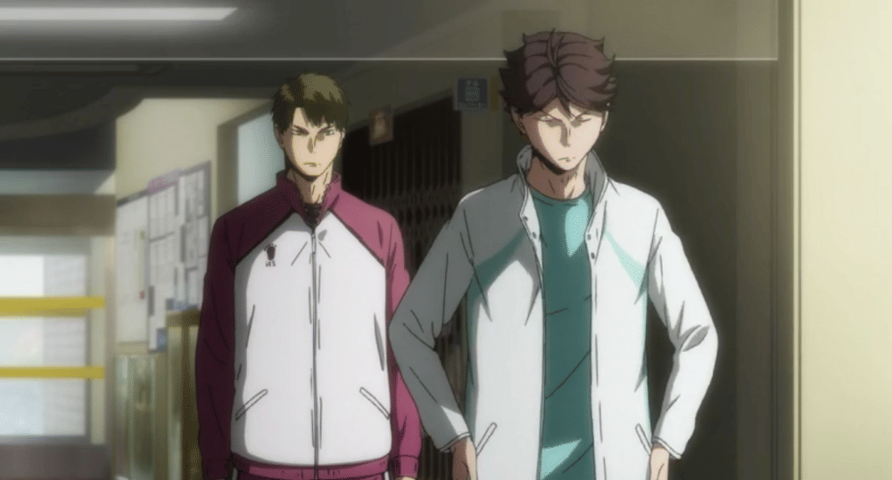 Ushijima dan Oikawa (dok. Production I.G/ Haikyuu!!)