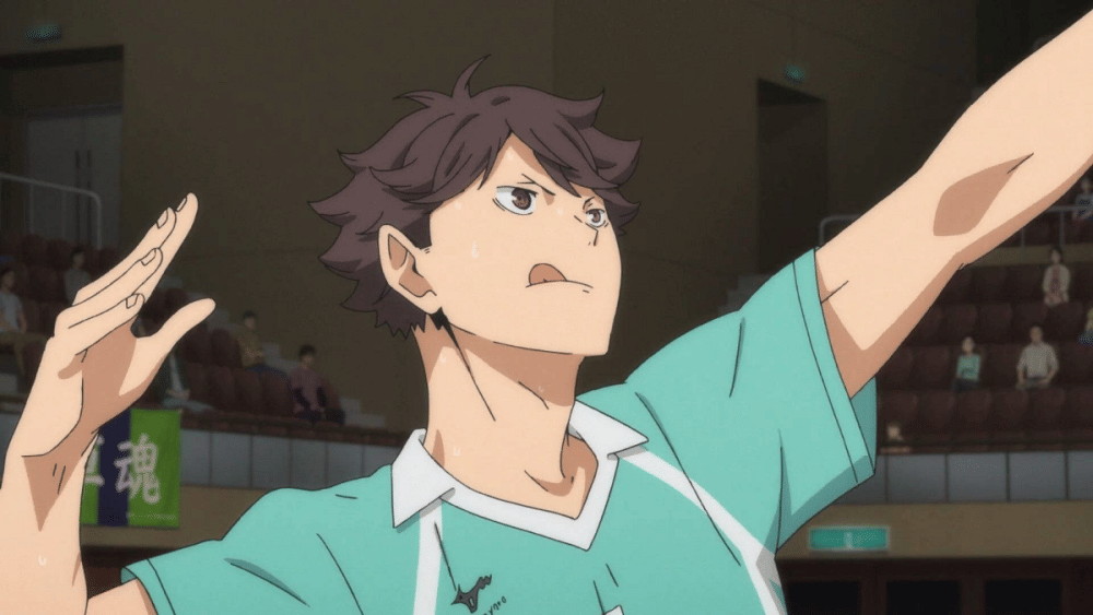 Oikawa (dok. Production I.G/ Haikyuu!!)