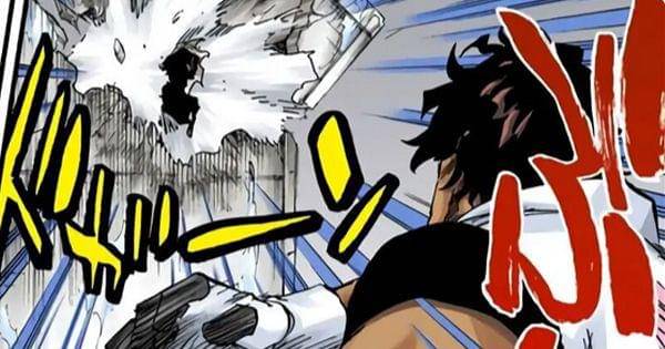 Sado melempar Ichigo ke bangunan ( Dok. Shueisha / Bleach )