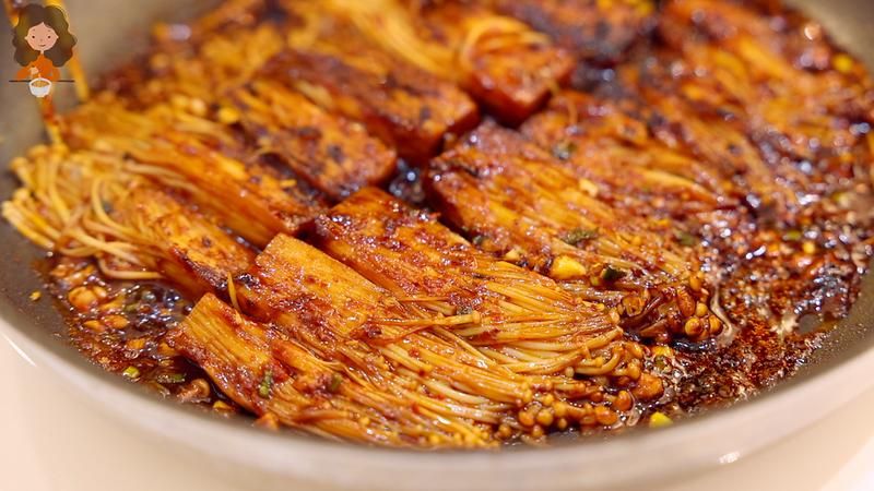Resep Jamur Enoki Sambal Bawang yang Bikin Berkeringat