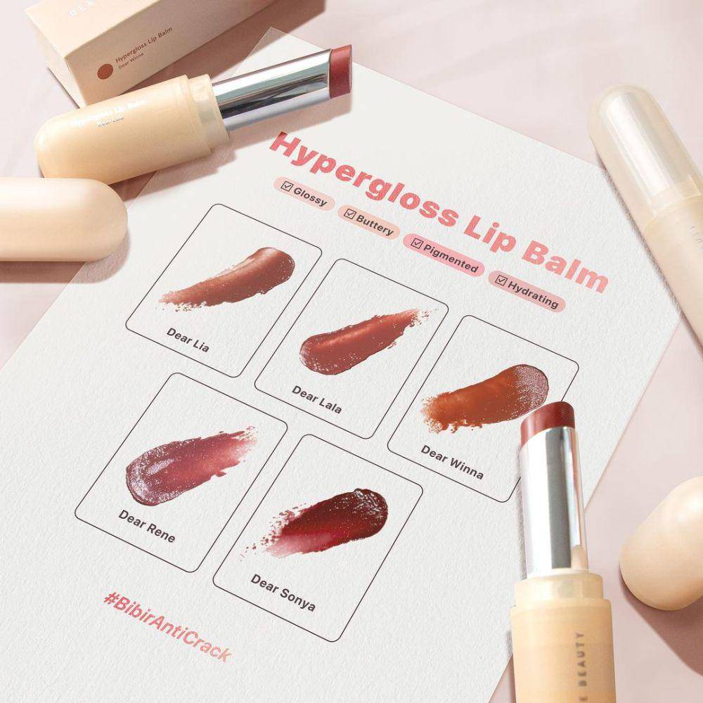 produk Dear Me Beauty hypergloss lip balm (instagram.com/dearmebeauty)